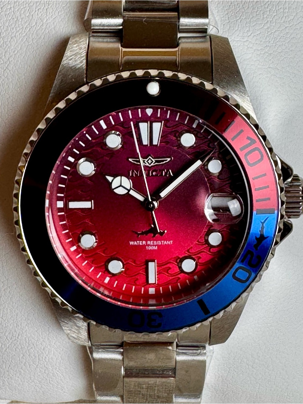 Invicta Pro Diver Red/Blue Spiderman 34mm Women's Quartz Dive Watch 50928 NWT